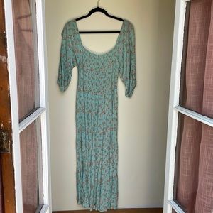 Urban Outfitters Lottie Floral Midi Dress